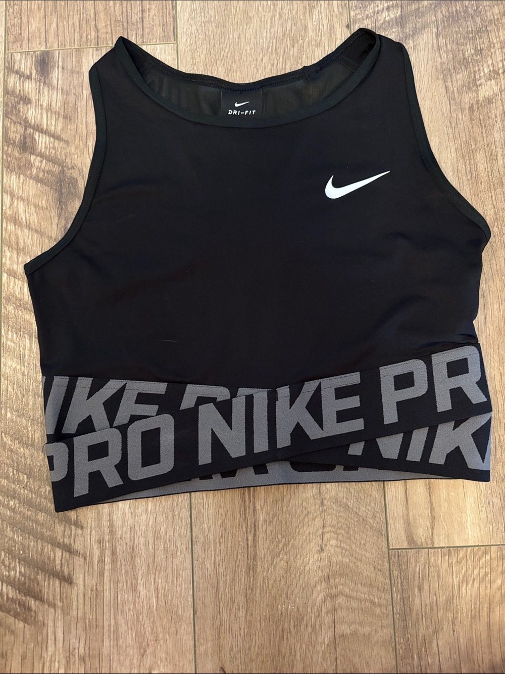 Nike Pro Black Dri-Fit Crop tank